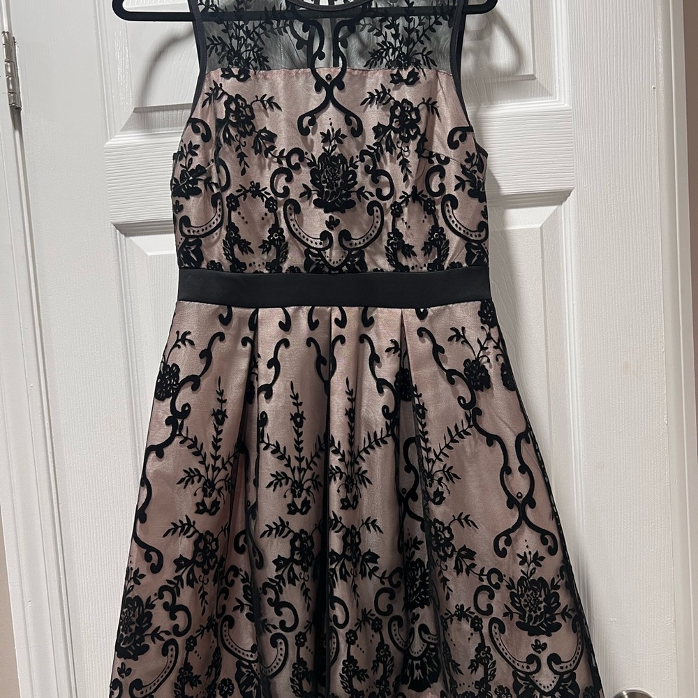 Elegant Black and Cream Kids Dress
